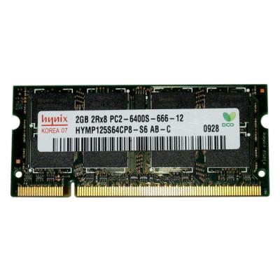 

Модуль памяти для ноутбука Hynix SoDIMM DDR2 2GB 800 MHz (HYMP125S64CP8-S6). 42993