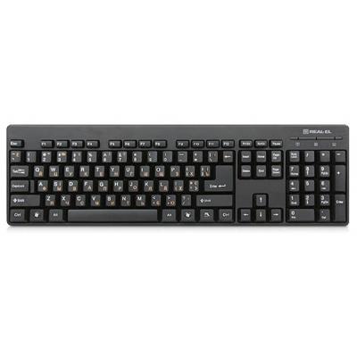 

Клавиатура REAL-EL 502 Standard, USB, black. 42586
