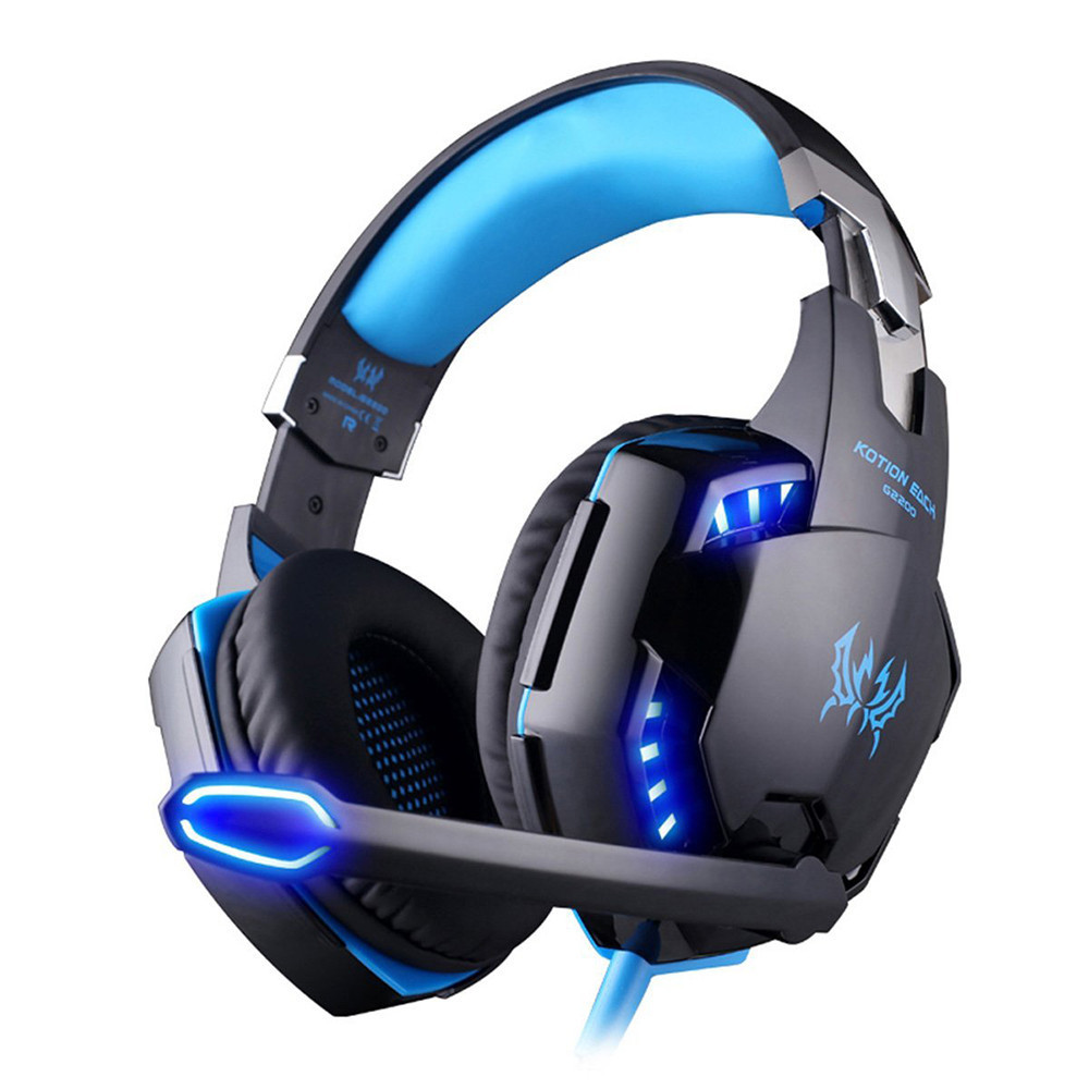 

Игровые наушники MHz Kotion Each G2000 с микрофоном и подсветкой Blue. 45388