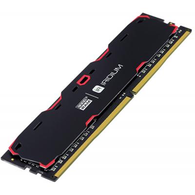 

Модуль памяти для компьютера Goodram DDR4 8GB 2400 MHz Iridium Black (IR-2400D464L15S/8G). 42920