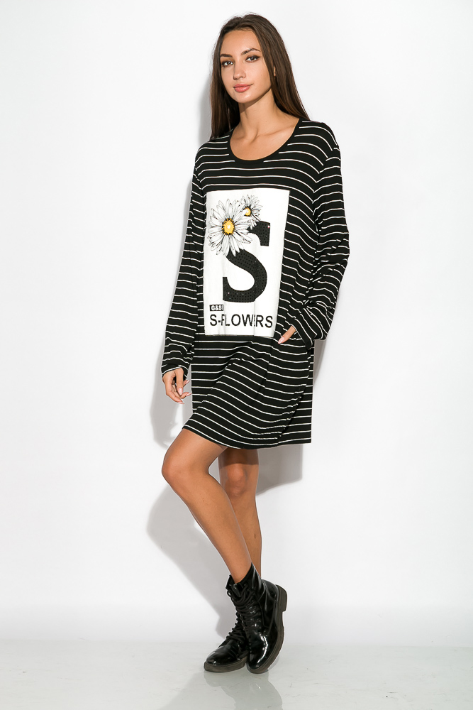 

Платье Time of Style 120PFA186 M-L Черно-белый