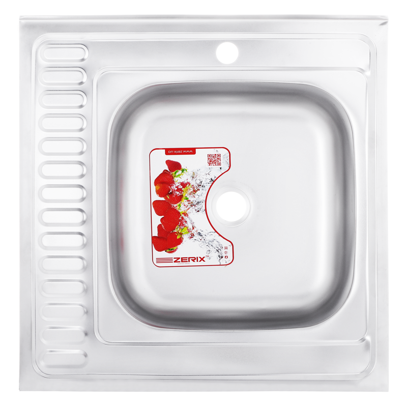 

Мойка кухонная ZERIX Z6060R-08-180MD (MICRO DECOR) (ZS0591)