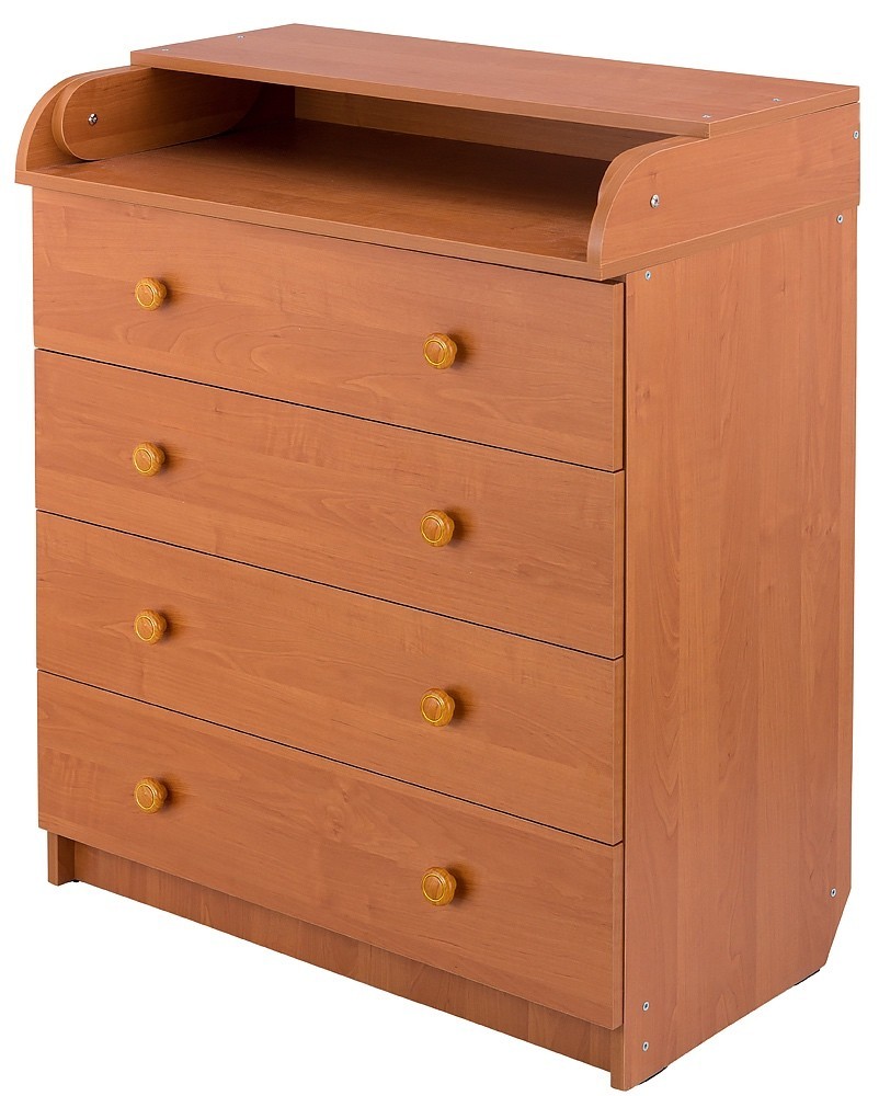

Пеленальный комод Babyroom Комод 4 тел.Big 102x80x50 ольха