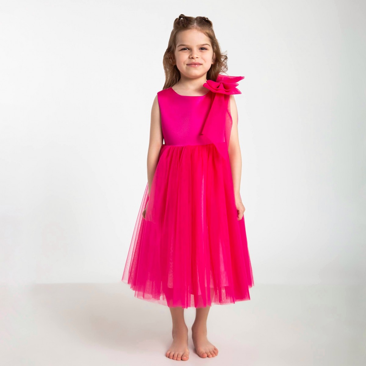 

Платье Бант с ленточкой, fuschia 116