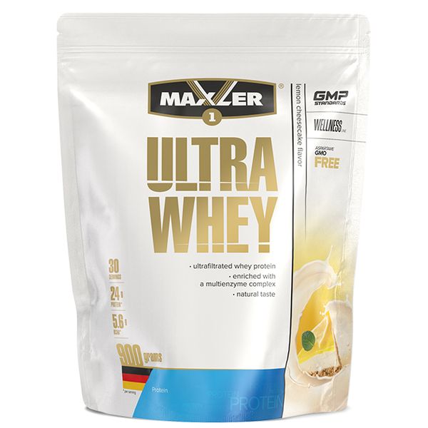 

Сывороточный протеин концентрат Maxler Ultra Whey 900 грамм Лимонный чизкейк