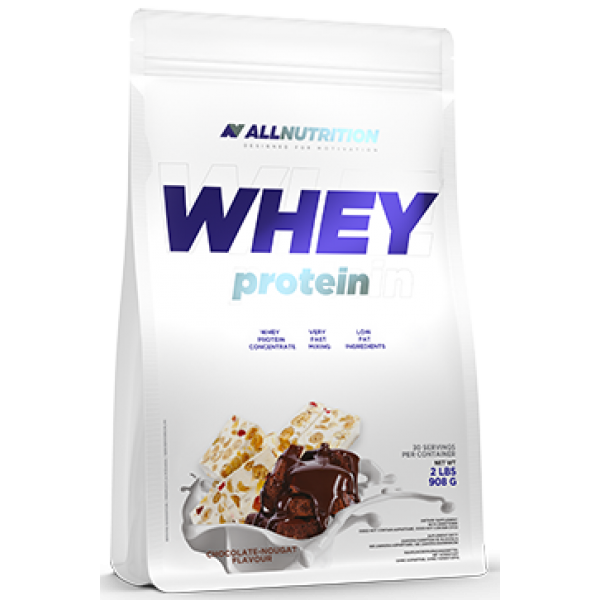 

Сывороточный протеин концентрат AllNutrition Whey Protein 900 грамм Шоколад Нуга