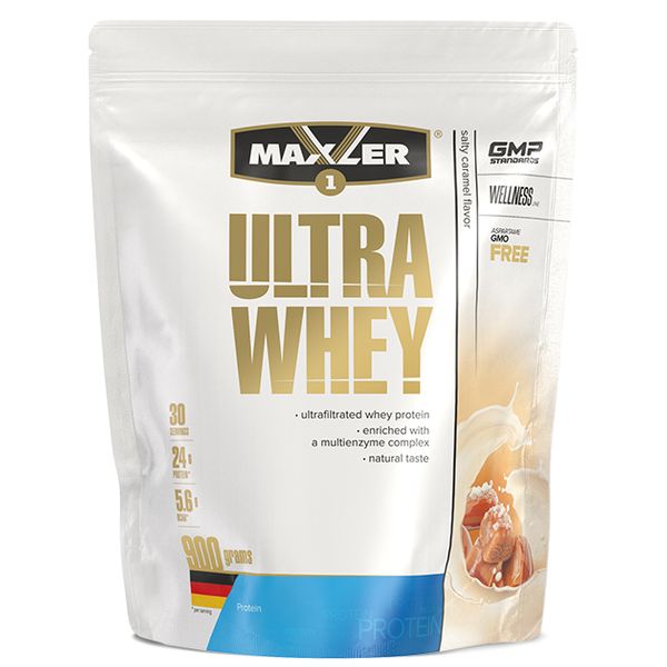 

Сывороточный протеин концентрат Maxler Ultra Whey 900 грамм Соленая карамель