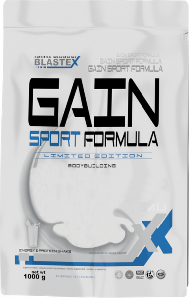 

Гейнер для набора массы Blastex Gain Sport Formula 1000 грамм Ванильный крем