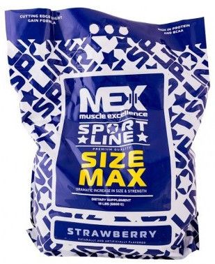 

Гейнер для набора массы MEX Nutrition Size Max 6800 грамм Клубника