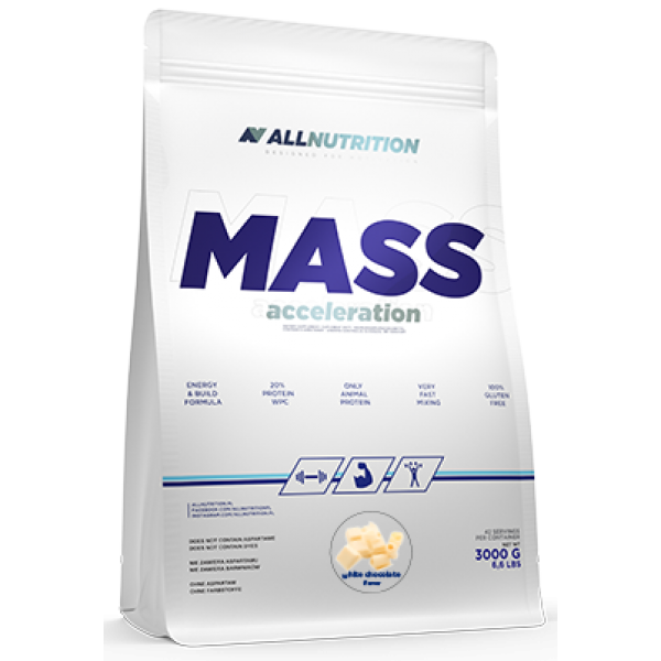 

Гейнер для набора массы AllNutrition Mass Acceleration 3000 грамм Белый шоколад