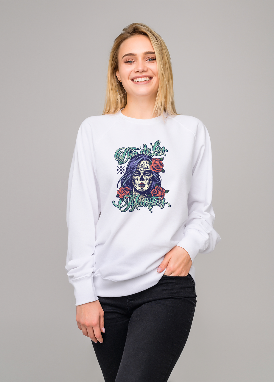 

Свитшот белый LOYS tattoo girl XL