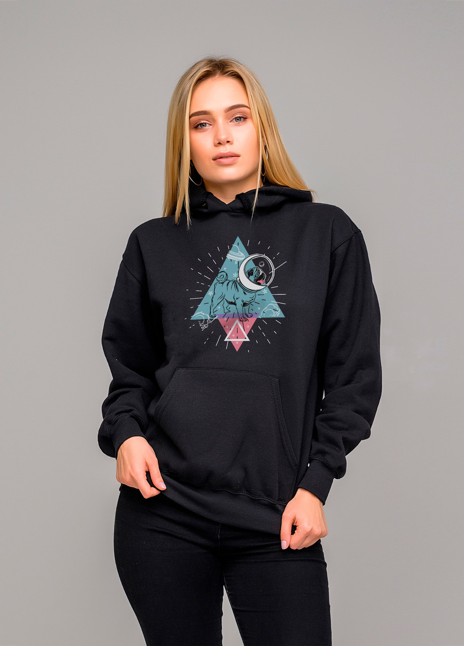 

Толстовка чёрная LOYS cosmo dog, Толстовка чёрная LOYS cosmo dog S