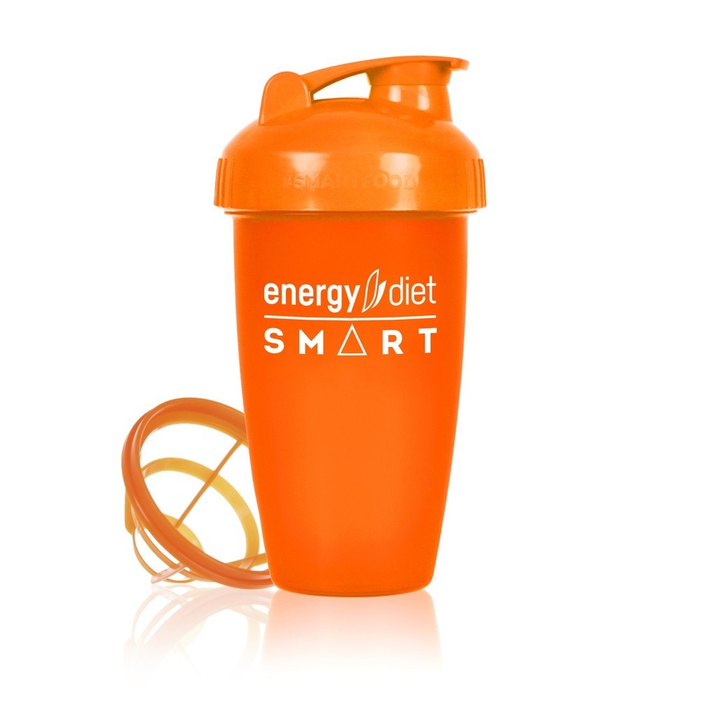 

Шейкер с клапаном Smart для спортивного питания и приготовления порции Energy Diet Smart с выпуклой мерной шкалой и рассекателем пружиной 300 мл Оранжевый (72616)