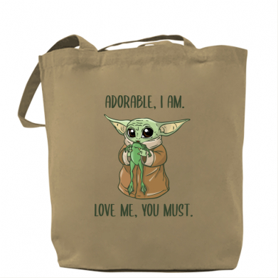 

Сумка Yoda and frog Капучино