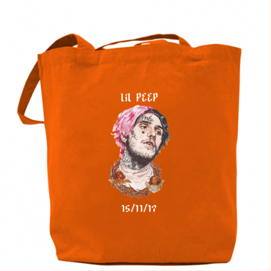 

Сумка Lil peep date of death Оранжевый