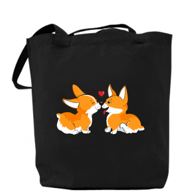 

Сумка Loving Corgi Couple Черный