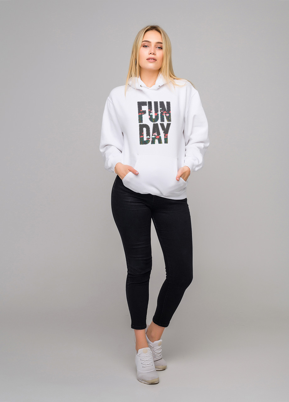 

Толстовка белая LOYS FUN DAY, Толстовка белая LOYS FUN DAY S