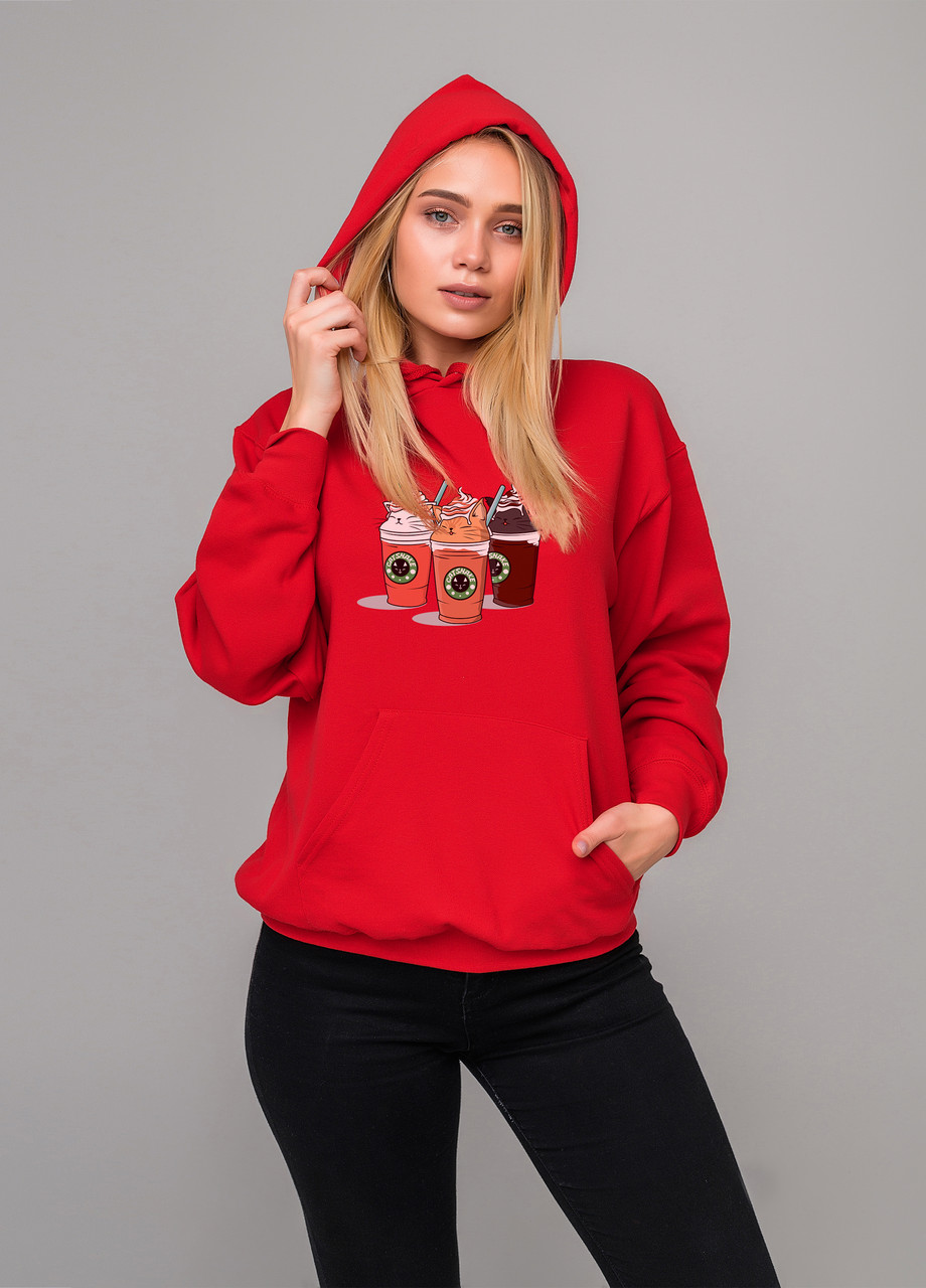 

Толстовка красная LOYS catshake, Толстовка красная LOYS catshake S