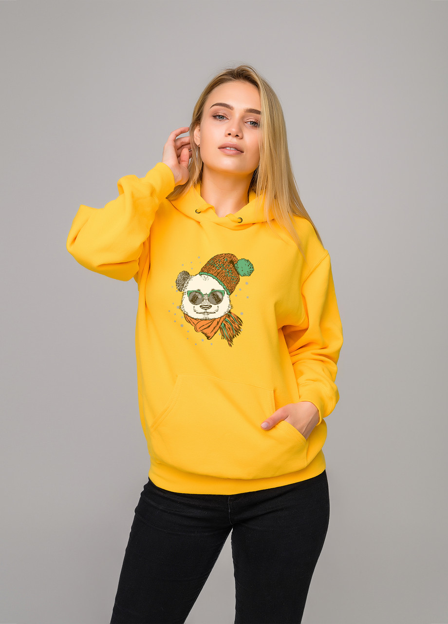 

Толстовка жёлтая LOYS winter panda, Толстовка жёлтая LOYS winter panda S
