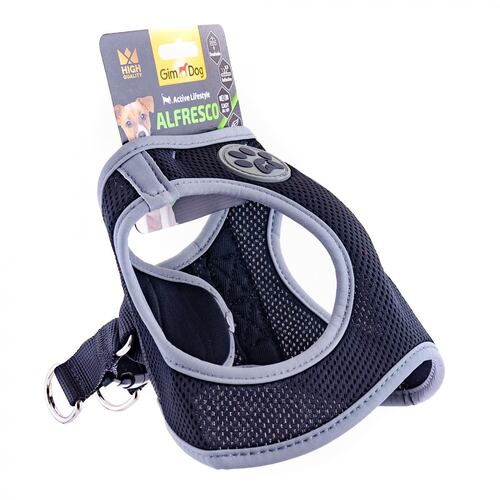 

Шлея для собак черная Alfresco GimDog BGL-GP-311