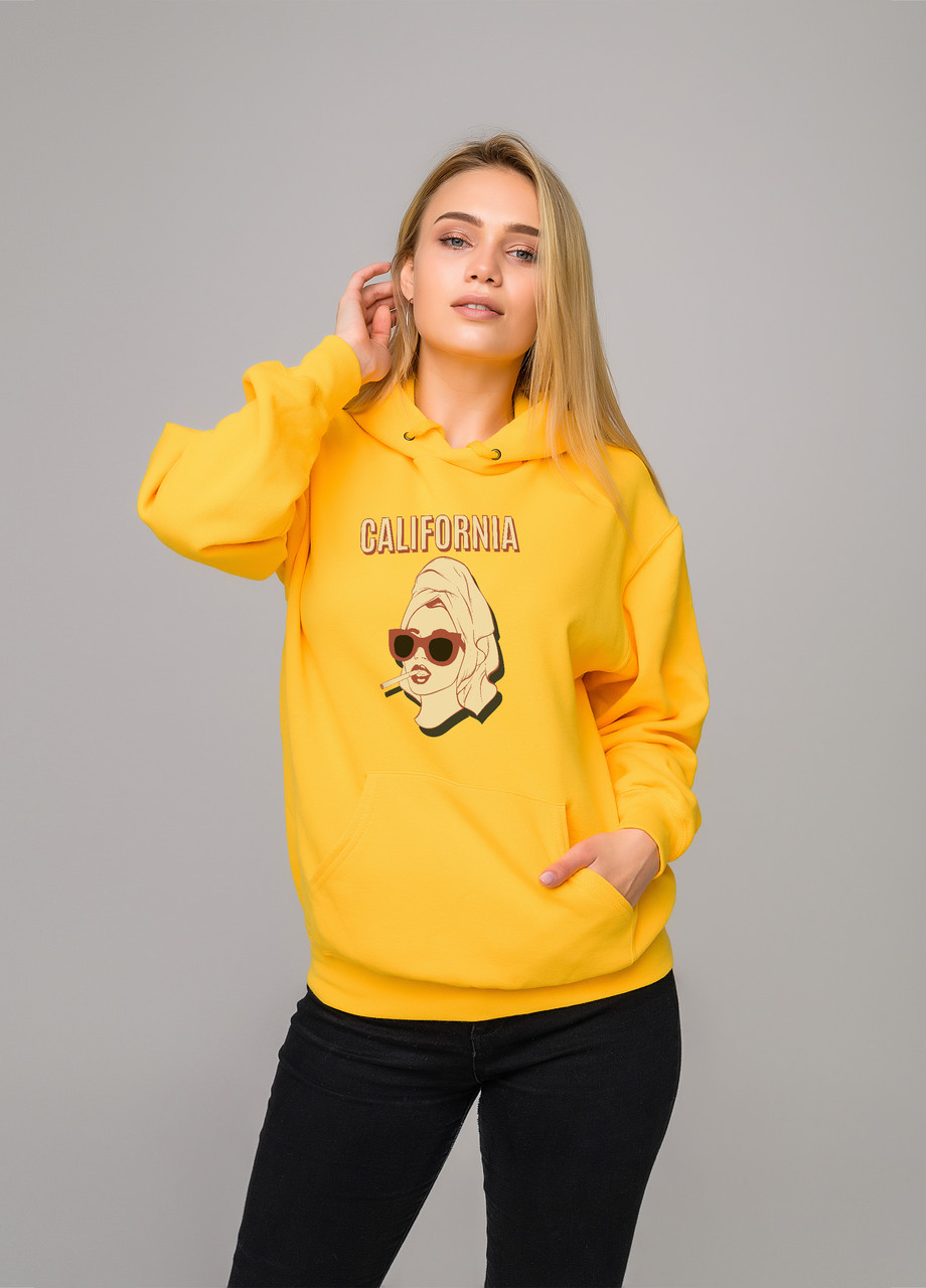 

Толстовка жёлтая LOYS california, Толстовка жёлтая LOYS california S