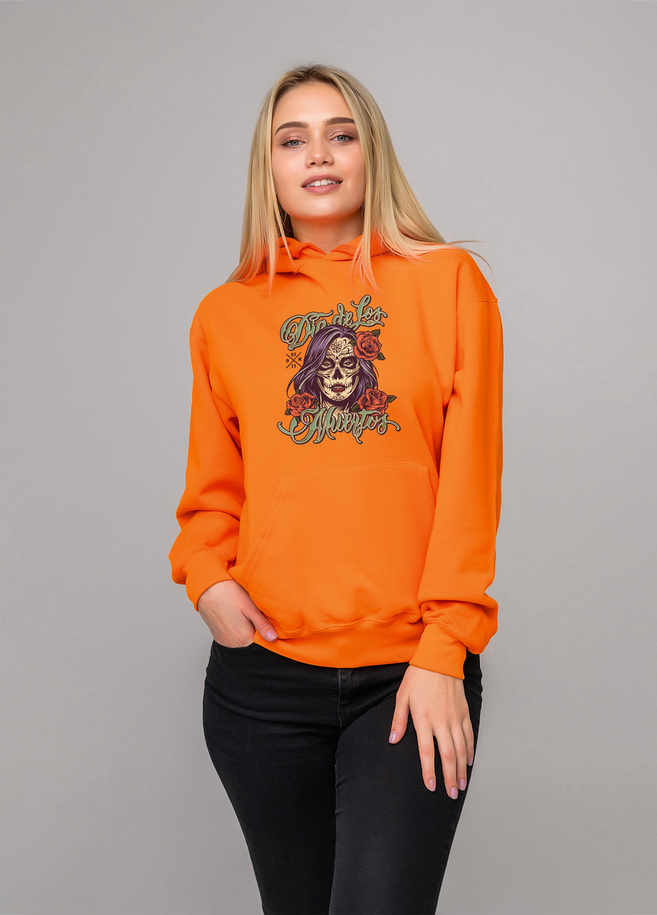 

Толстовка оранжевая LOYS tattoo girl