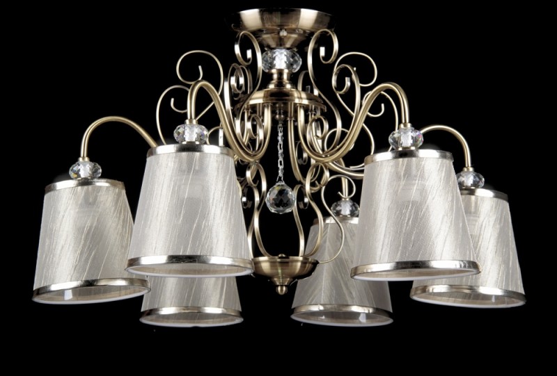 

Люстра с абажурами Ray L30206/6 (AB) (AN001325)