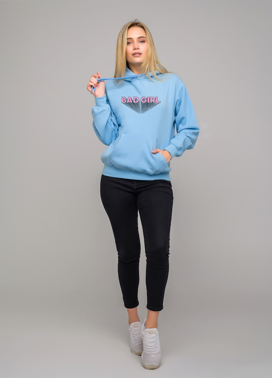 

Толстовка голубая LOYS bad girl, Толстовка голубая LOYS bad girl S