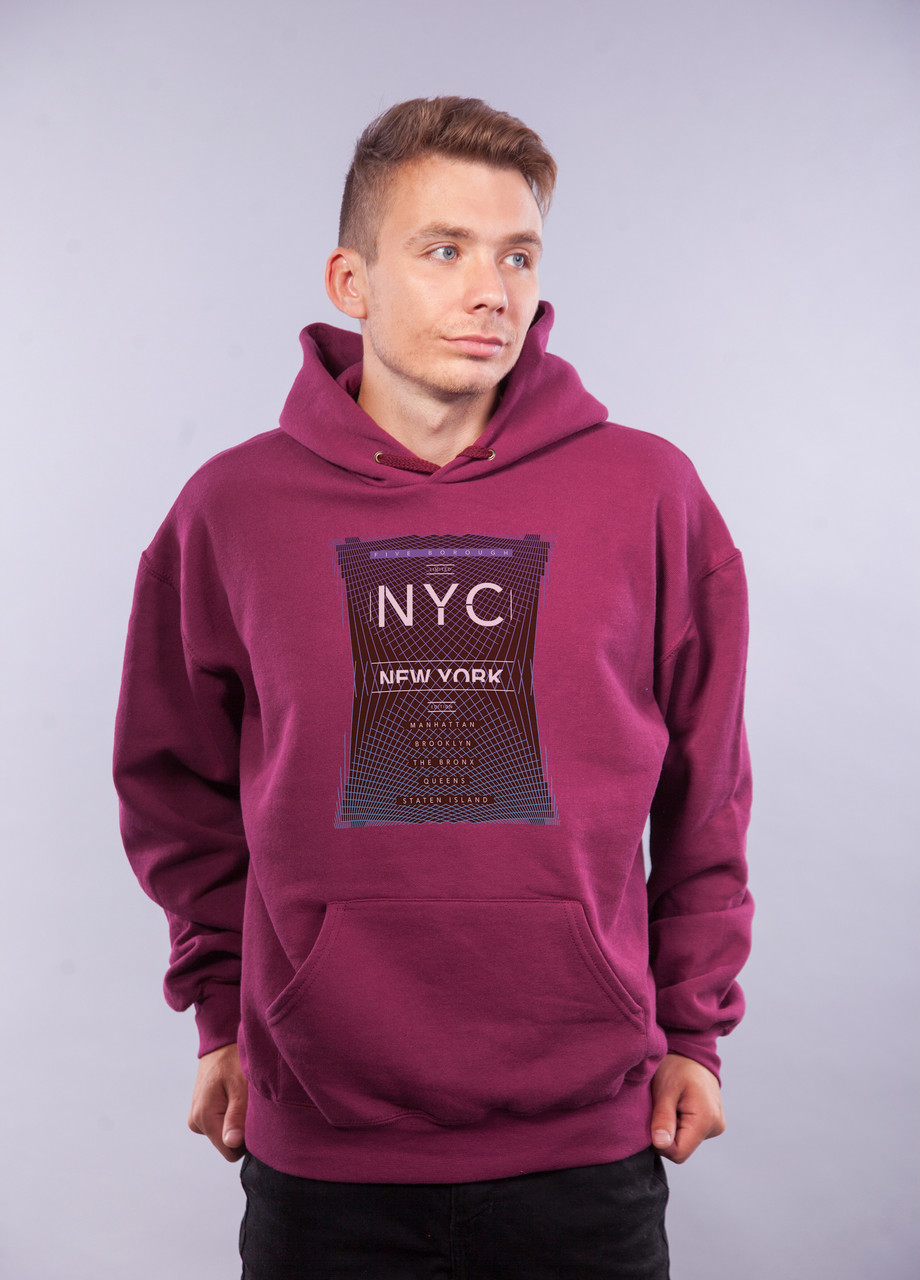 

Толстовка бордовая LOYS NYC Limited, Толстовка бордовая LOYS NYC Limited S