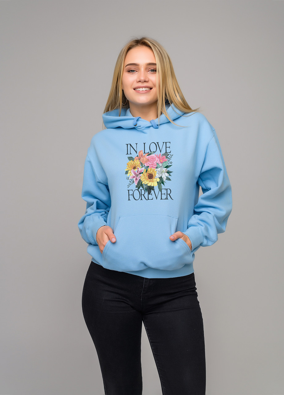 

Толстовка голубая LOYS in love, Толстовка голубая LOYS in love S