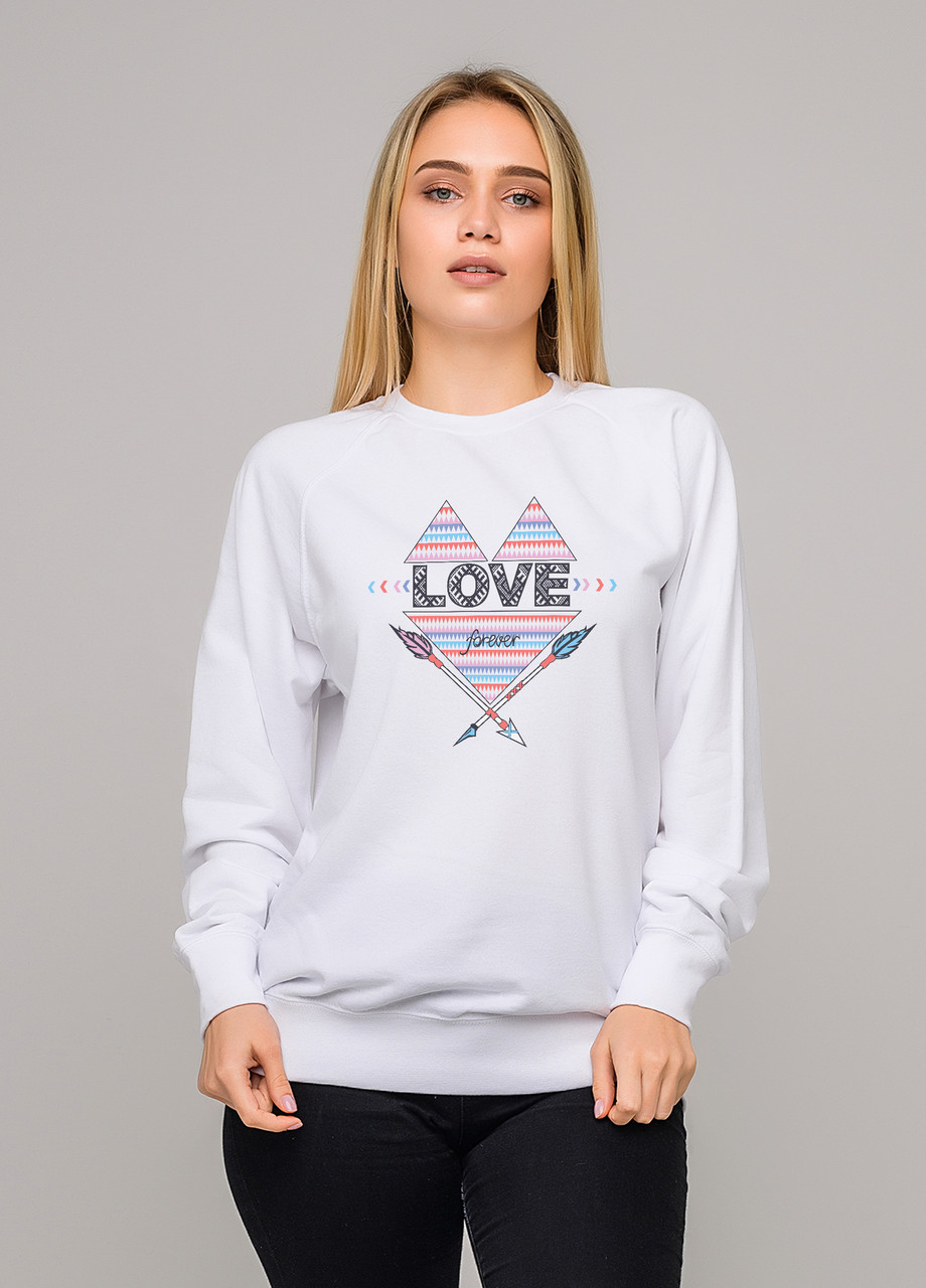 

Свитшот белый LOYS Love forever, Свитшот белый LOYS Love forever S