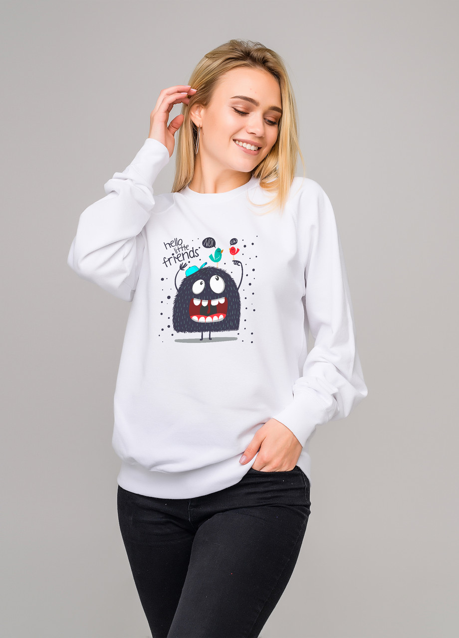 

Свитшот белый LOYS Hallo, Свитшот белый LOYS Hallo S