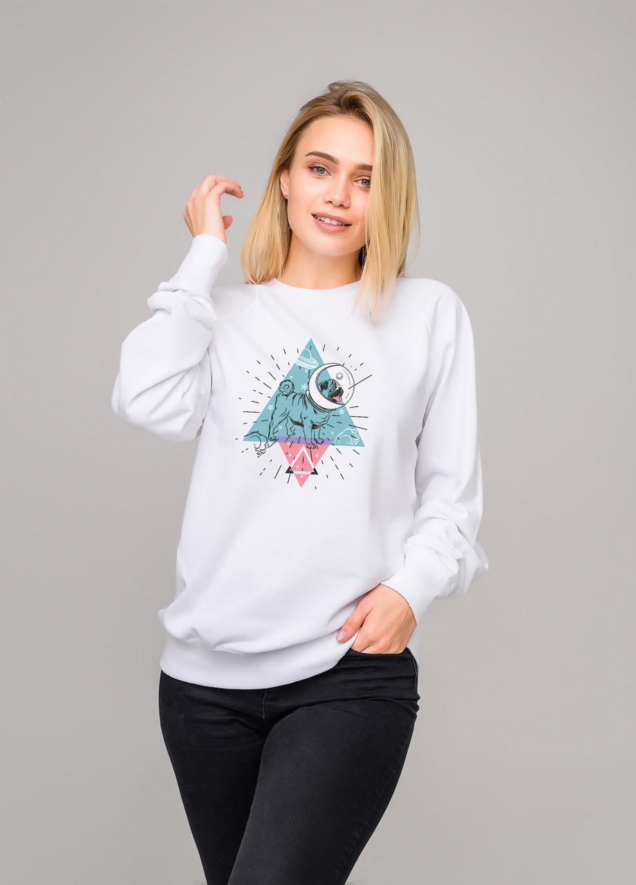 

Свитшот белый LOYS cosmo dog, Свитшот белый LOYS cosmo dog S