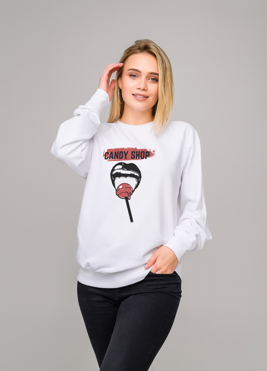 

Свитшот белый LOYS candy shop, Свитшот белый LOYS candy shop S