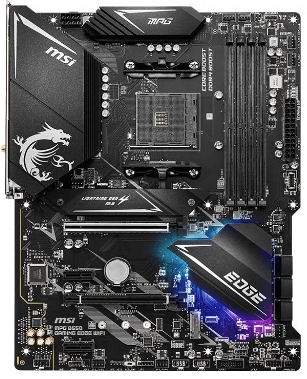 

Материнcкая плата MSI MPG_B550_GAM_EDGE_WIFI sAM4 B550 4xDDR4 HDMI-DP Wi-Fi!!!BT ATX (JN63MPG_B550_GAM_EDGE_WIFI)