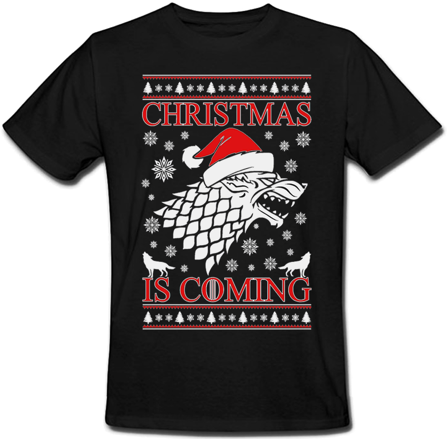 

Футболка Fat Cat Game Of Thrones - Christmas Is Coming (чёрная) XXL 43970