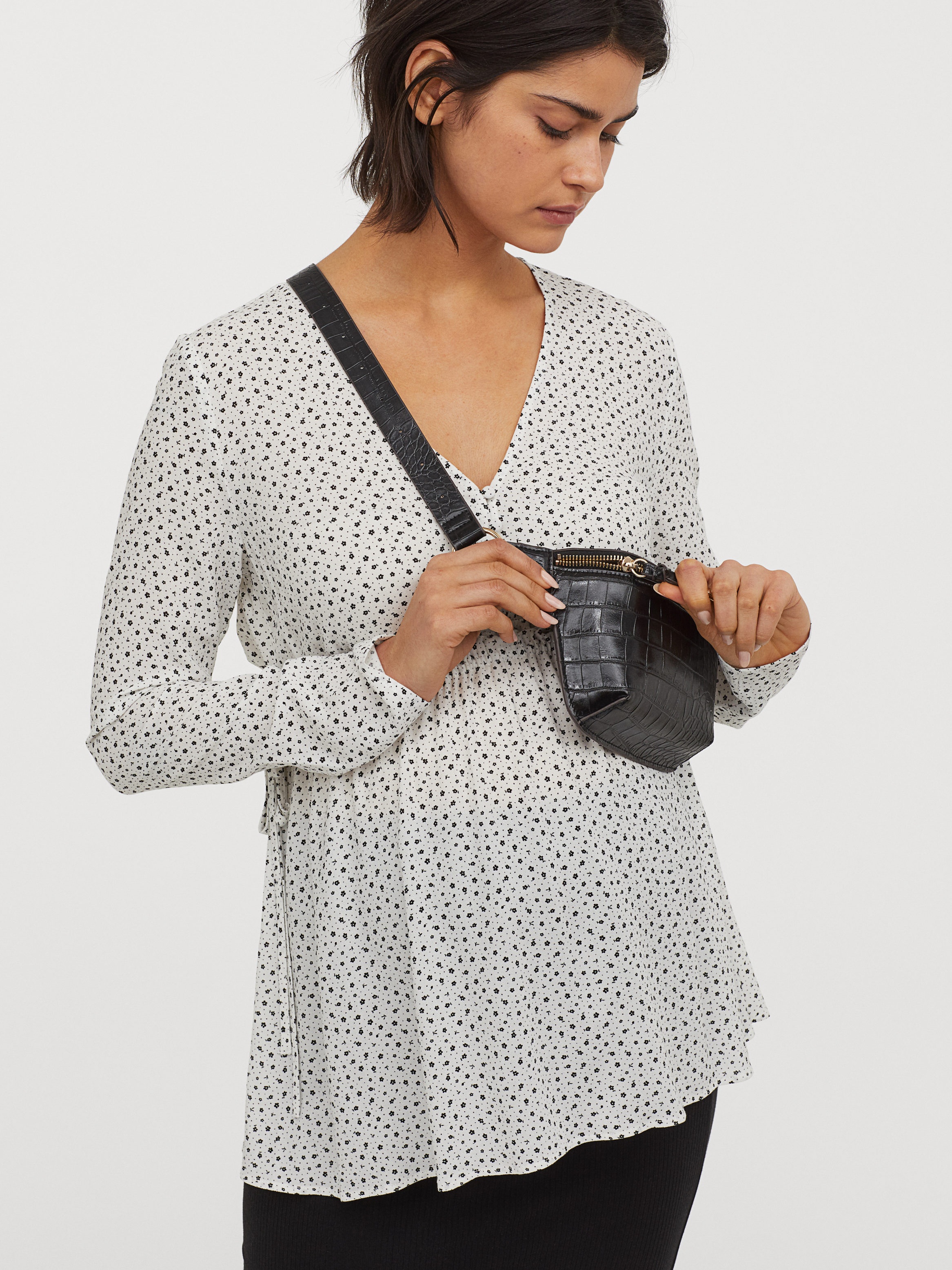 

Блузка для беременных H&M 8398451b16 M Белая