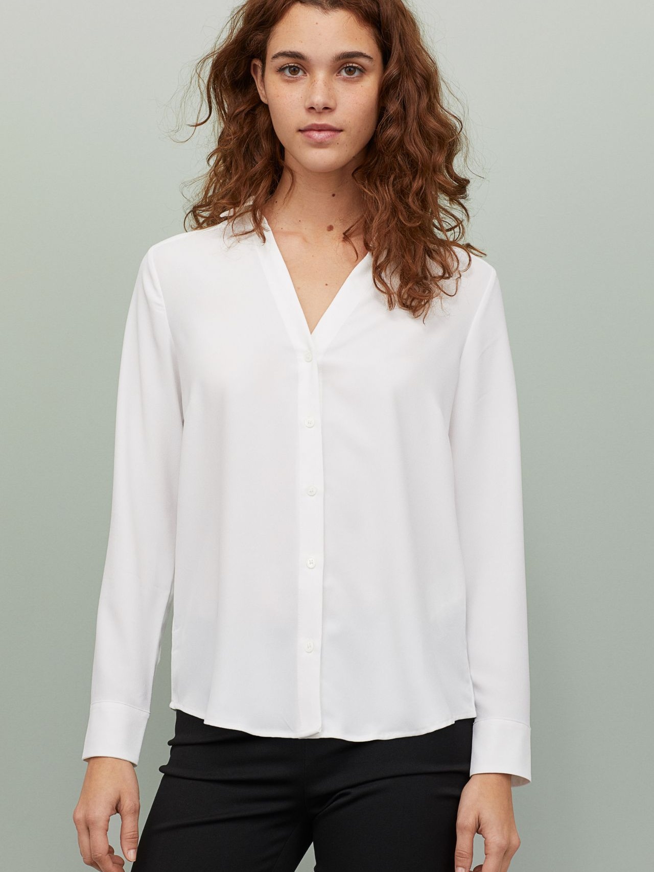 

Блузка H&M 762846001a99 34 Белая