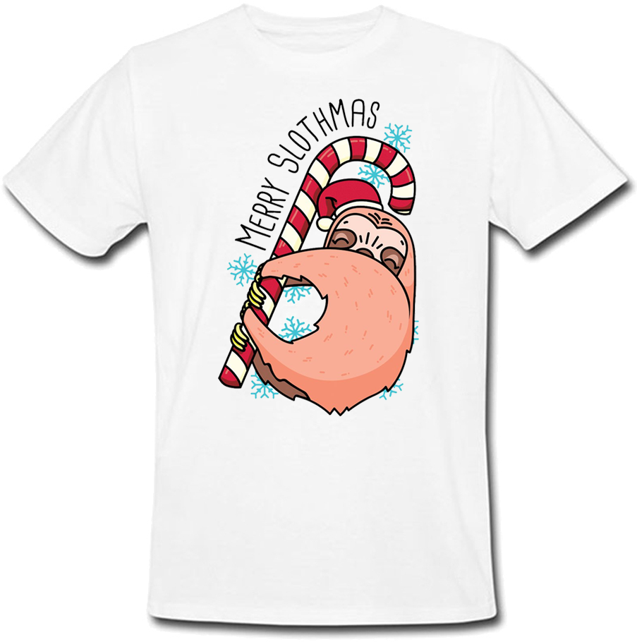 

Футболка Fat Cat Merry Slothmas (белая) XXL 42363