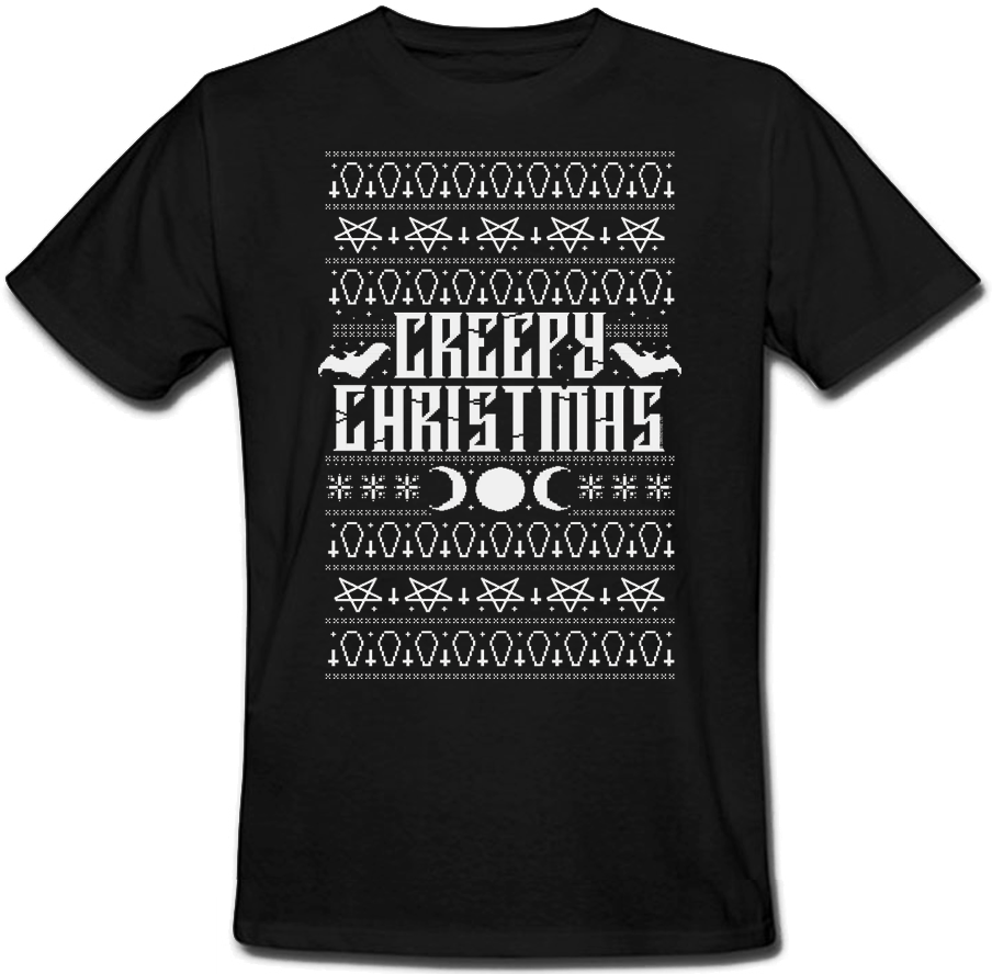 

Футболка Fat Cat Creepy Christmas (чёрная)  44072, Футболка Fat Cat Creepy Christmas (чёрная) L 44072