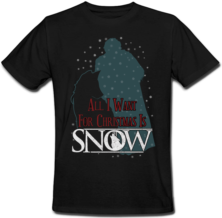 

Футболка Fat Cat Game Of Thrones - All I Want For Christmas Is Snow (чёрная) XXL 43412