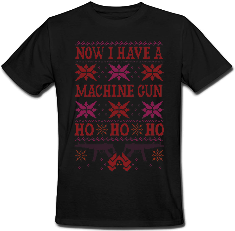 

Футболка Fat Cat Now I Have A Machine Gun (чёрная) XXL 43496