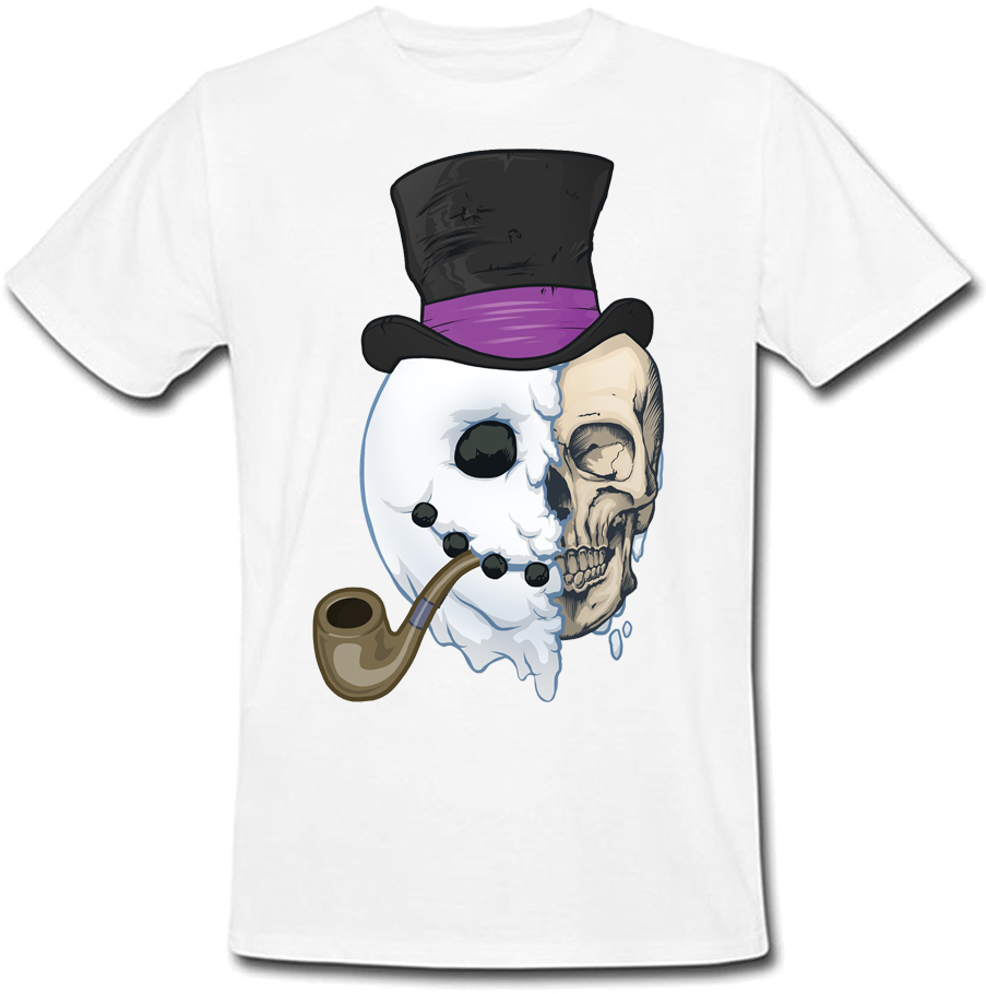 

Футболка Fat Cat Snowman Skull (белая)  42447, Футболка Fat Cat Snowman Skull (белая) L 42447