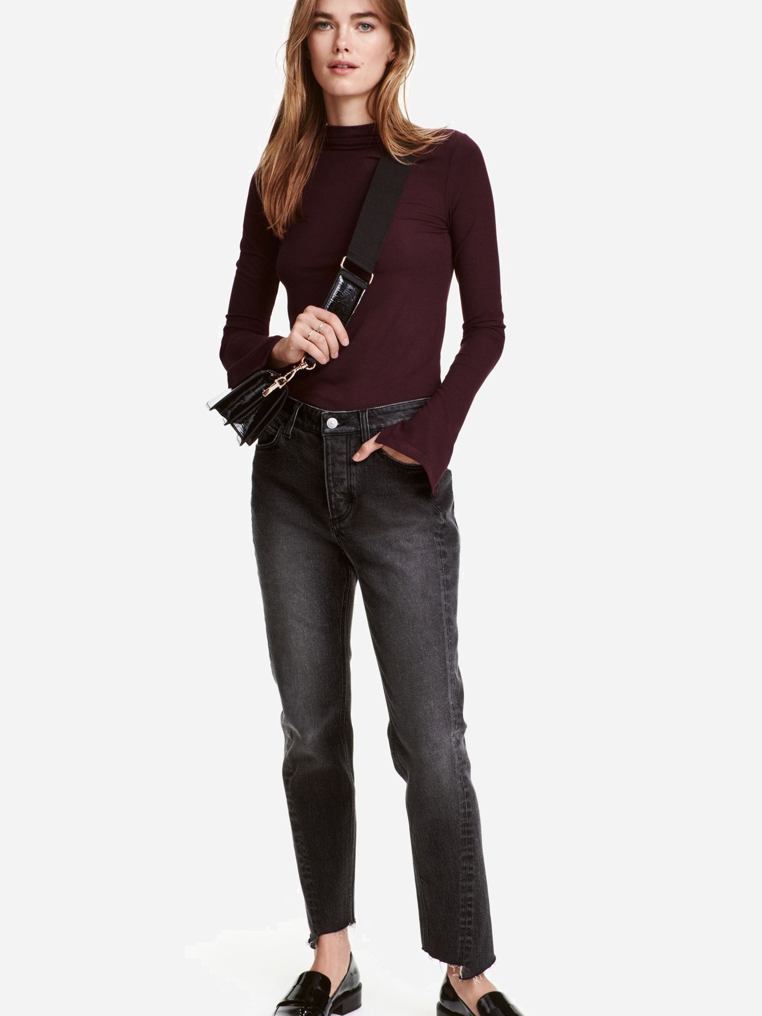 

Джинсы H&M 434522001b16 42 Темно-серые