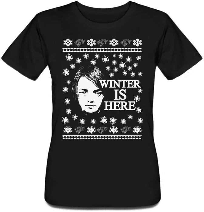

Женская футболка Fat Cat Game Of Thrones - Winter Is Here (чёрная)  42591, Женская футболка Fat Cat Game Of Thrones - Winter Is Here (чёрная) XS 42591