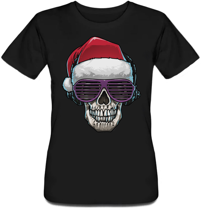 

Женская футболка Fat Cat Cool Santa (чёрная)  43268, Женская футболка Fat Cat Cool Santa (чёрная) L 43268