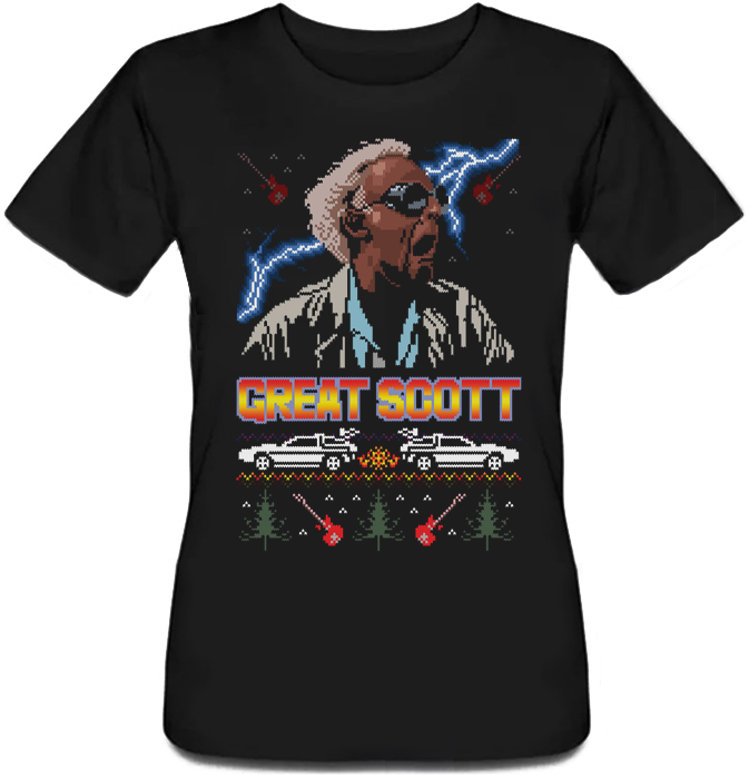 

Женская футболка Fat Cat Back To The Future - Great Scott (чёрная)  43149, Женская футболка Fat Cat Back To The Future - Great Scott (чёрная) XL 43149