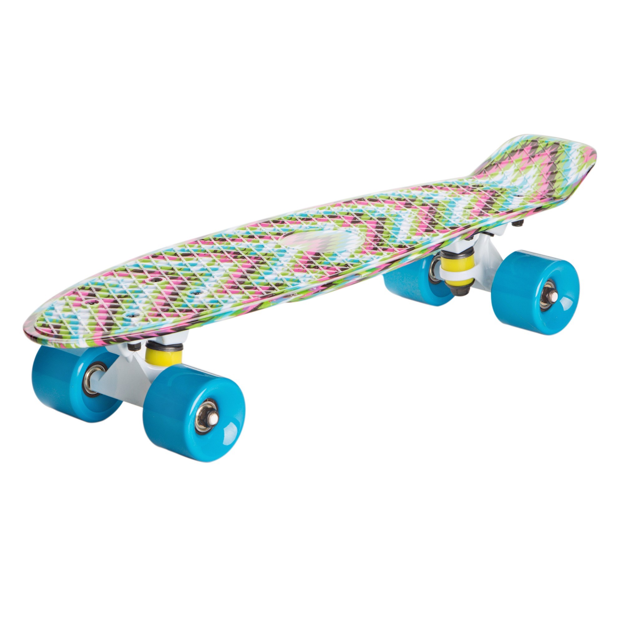 

Скейт круизер(пенни борд) Candy 22″ ZigZag/Blue сборка в Украине