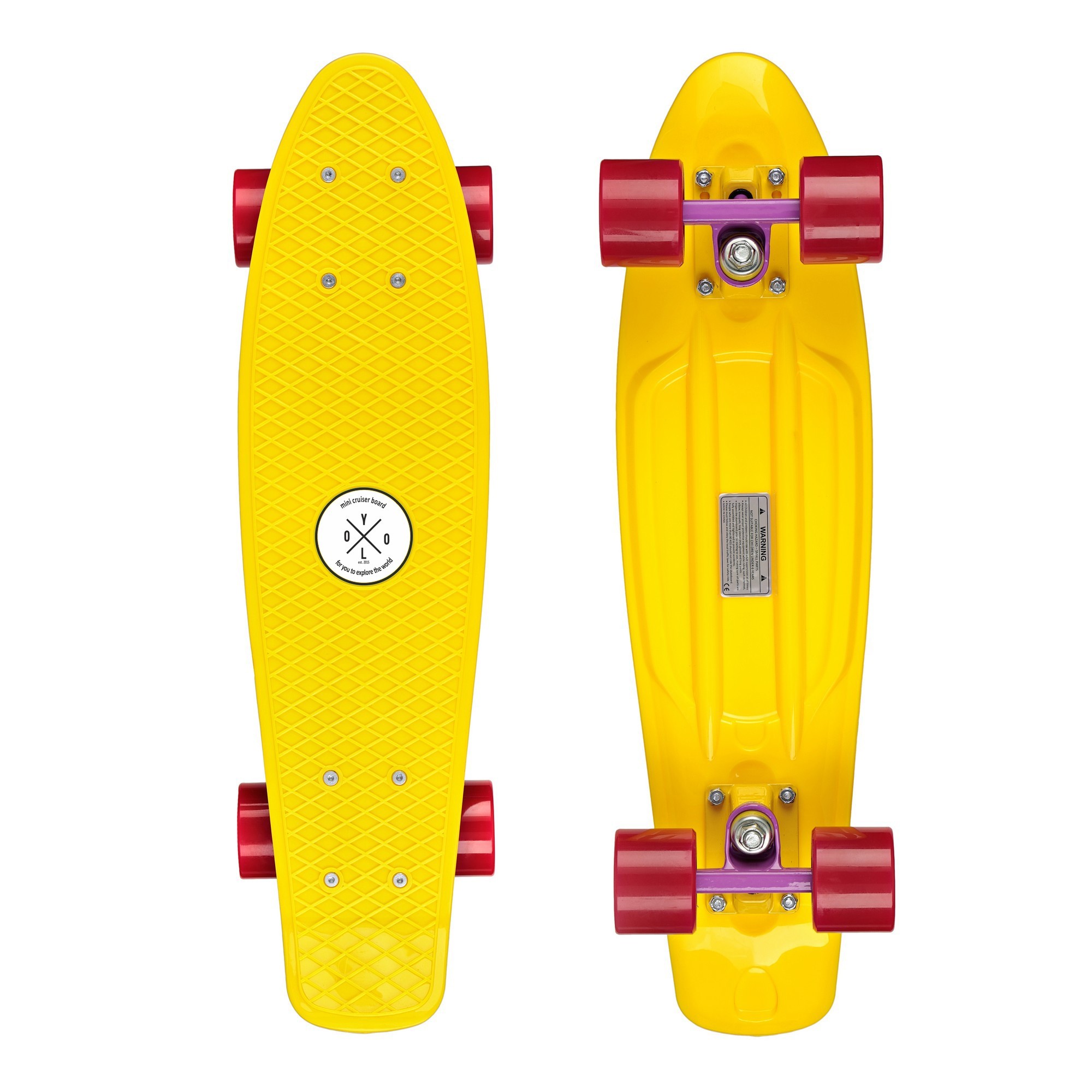 

Пенни борд(Скейт борд, круизер) YOLO 22” Yellow/Red зборка в Украине
