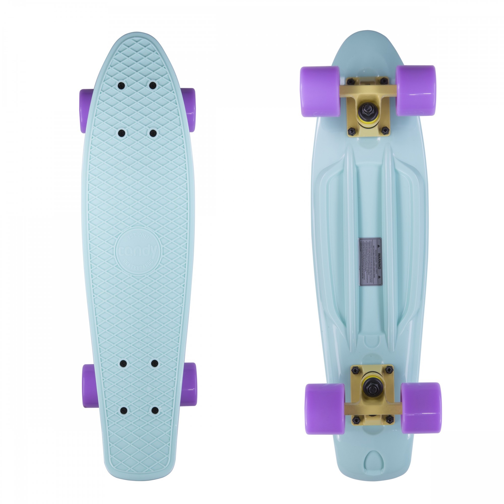 

Скейт круизер(пенни борд) Candy 22″ Pastel Mint/Lilac сборка в Украине